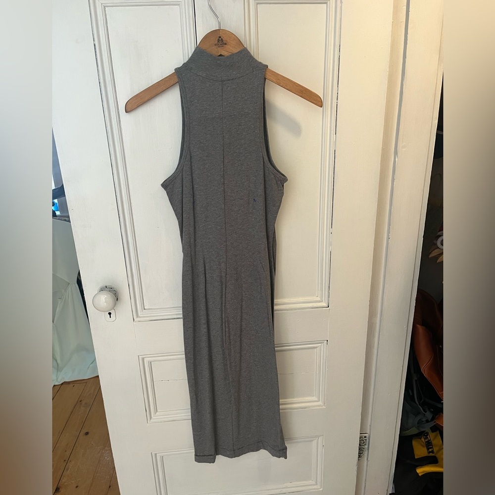 Kit and Ace mock neck midi dress, grey size small